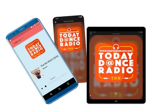 ascolta todaiy dance radio con le app per cellulari, i-pad, i-phone e smatphone today dance radio la ascolti con la app per cellulari, i-pad, smartphone, i-phone